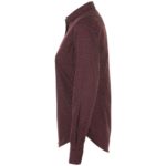 Рубашка женская Becker Women, бордовая с белым 3