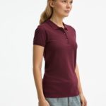 Рубашка поло женская Brandy Women, бордовая с белым 6