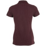 Рубашка поло женская Brandy Women, бордовая с белым 2