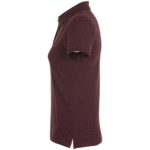 Рубашка поло женская Brandy Women, бордовая с белым 3