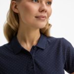 Рубашка поло женская Brandy Women, темно-синяя с белым 6