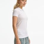 Рубашка поло женская Brandy Women, белая с темно-синим 5