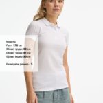 Рубашка поло женская Brandy Women, белая с темно-синим 4