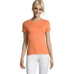 Футболка женская Regent Women, оранжевая (абрикосовая) 4