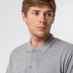 Рубашка поло мужская Summer 170, серый меланж 7
