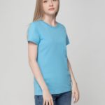 Футболка женская T-bolka Lady, голубая 5