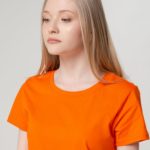 Футболка женская T-bolka Lady, оранжевая 8