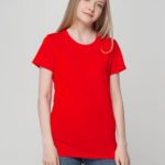 Футболка женская T-bolka Lady, красная 5