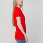 Футболка женская T-bolka Lady, красная 6