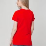 Футболка женская T-bolka Lady, красная 7