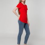 Футболка женская T-bolka Lady, красная 9