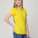 Футболка женская T-bolka Lady, желтая 5