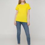 Футболка женская T-bolka Lady, желтая 9