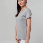 Футболка женская T-bolka Stretch Lady, серый меланж 12