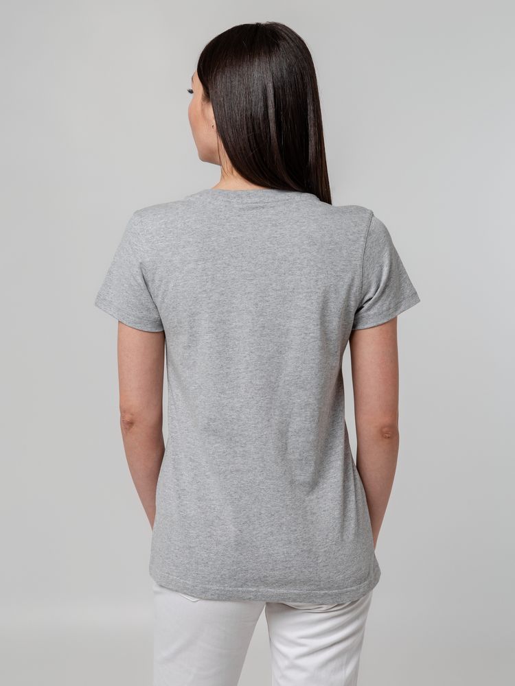 Футболка женская T-bolka Stretch Lady, серый меланж 11