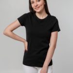 Футболка женская T-bolka Stretch Lady, черная 5