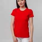 Футболка женская T-bolka Stretch Lady, красная 5