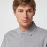 Рубашка поло мужская Spring 210, серый меланж 7