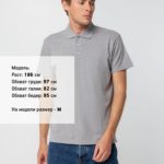 Рубашка поло мужская Spring 210, серый меланж 4