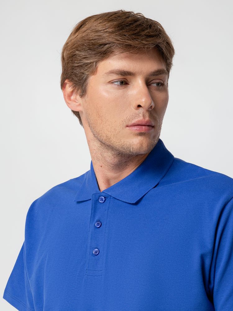 Рубашка поло мужская Spring 210, ярко-синяя (royal) 7