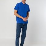Рубашка поло мужская Spring 210, ярко-синяя (royal) 8