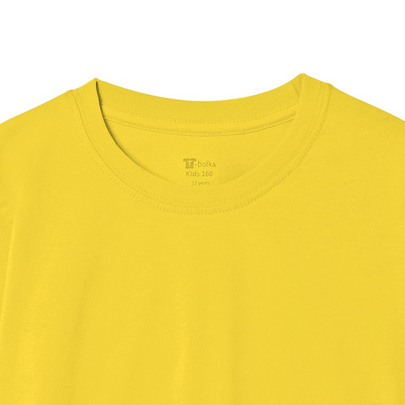 Футболка детская T-Bolka Kids, желтая 3