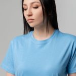 Футболка унисекс T-bolka 140, голубая 11