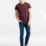 Футболка мужская Regent Fit 150, бордовый меланж 4