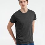 Футболка мужская Regent Fit 150, черный меланж 2