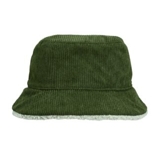 Панама Bucket двусторонняя утепленная, хаки с бежевым