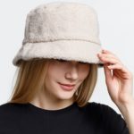 Панама Bucket двусторонняя утепленная, темно-серая с бежевым 5