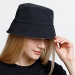 Панама Nylon двусторонняя, черная с хаки 5