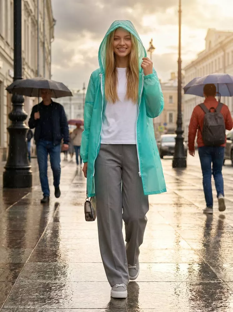 Дождевик Rainman Zip, бирюзовый (тиффани) 16
