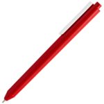 Ручка шариковая Pigra P03 Mat, красная с белым 3