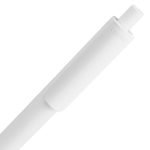 Ручка шариковая Pigra P03 Mat, белая 4