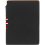 Ежедневник Flexpen Black, недатированный, черный со светло-оранжевым 4