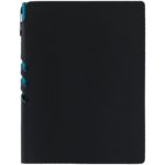 Ежедневник Flexpen Black, недатированный, черный с бирюзовым 4