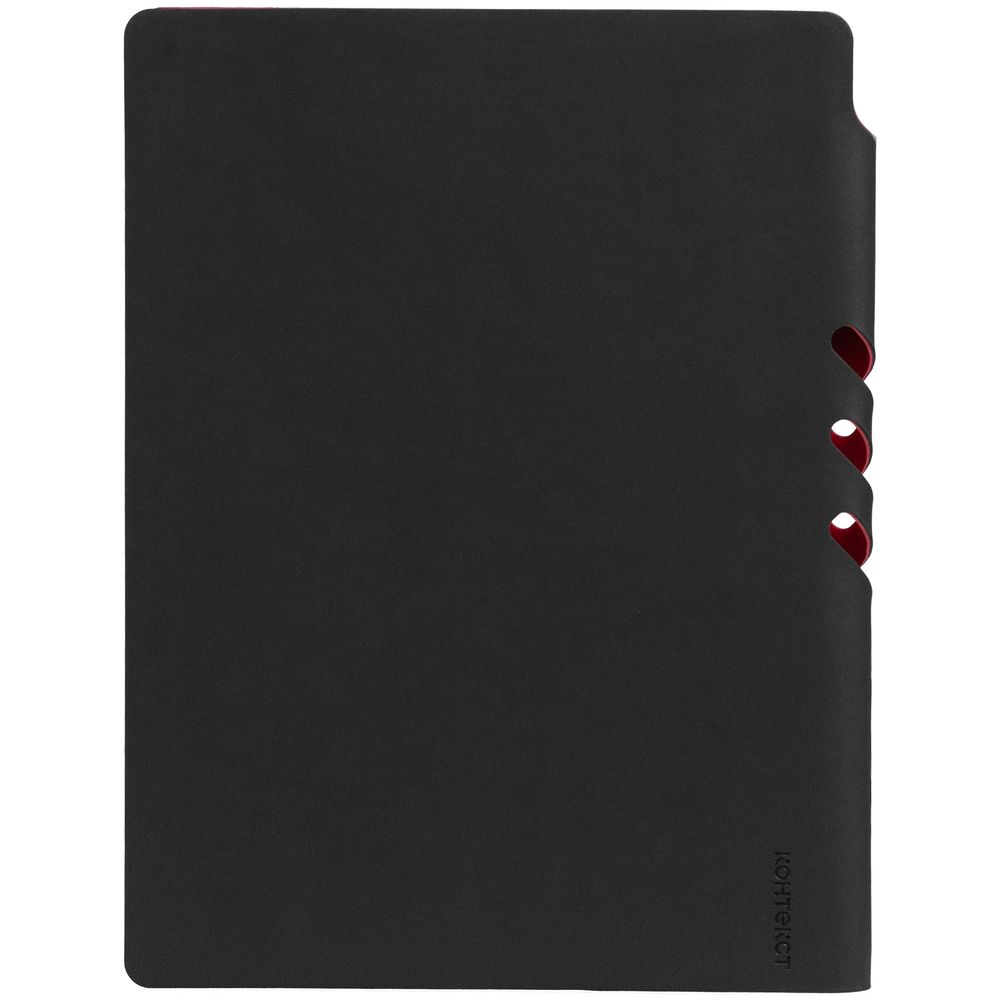 Ежедневник Flexpen Black, недатированный, черный с красным 5