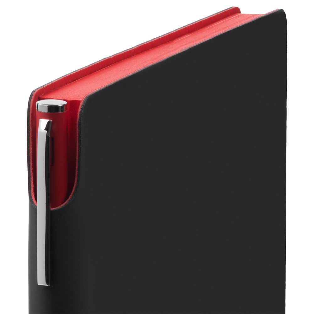 Ежедневник Flexpen Black, недатированный, черный с красным 3