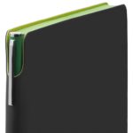 Ежедневник Flexpen Black, недатированный, черный с зеленым 3