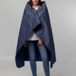 Плед-пончо для пикника SnapCoat, синий 8