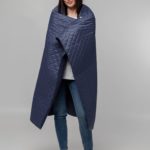 Плед-пончо для пикника SnapCoat, синий 6