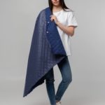Плед-пончо для пикника SnapCoat, синий 10