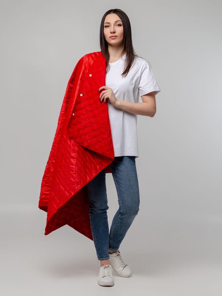Плед-пончо для пикника SnapCoat, красный 6