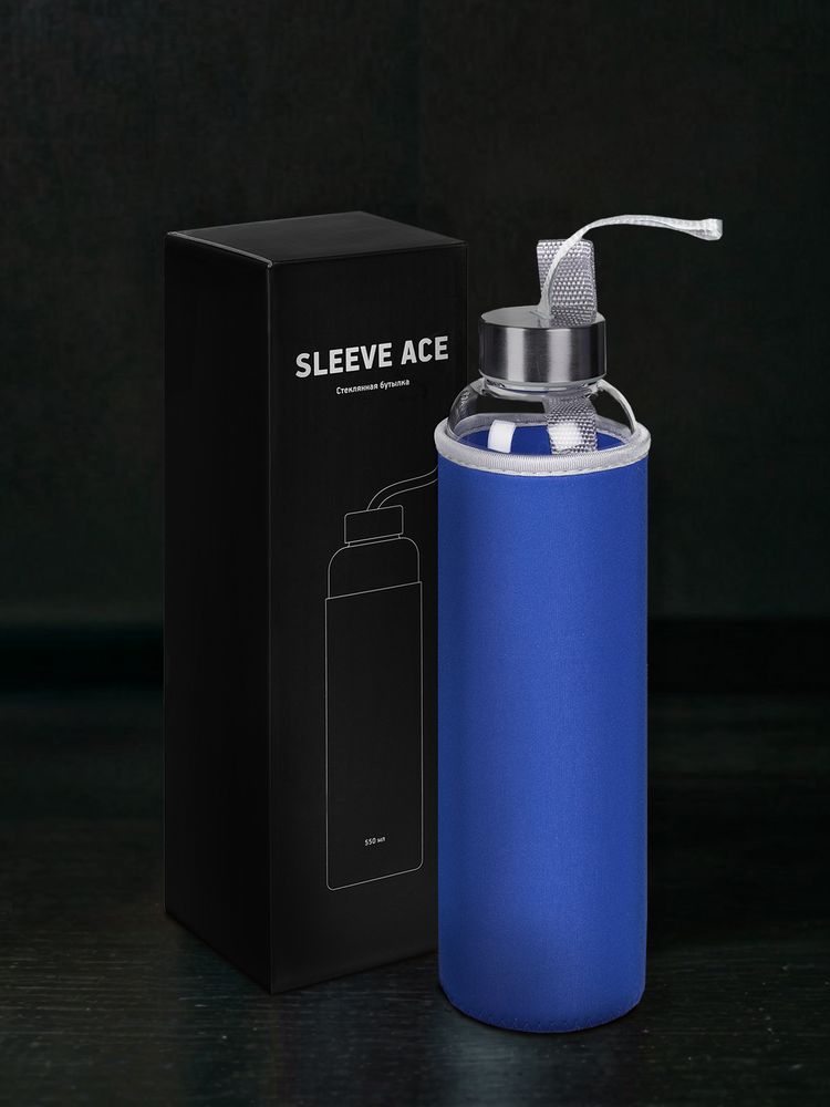 Бутылка для воды Sleeve Ace, синяя 8