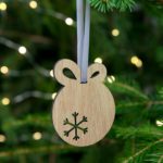 Деревянная подвеска Christmate, шар 4
