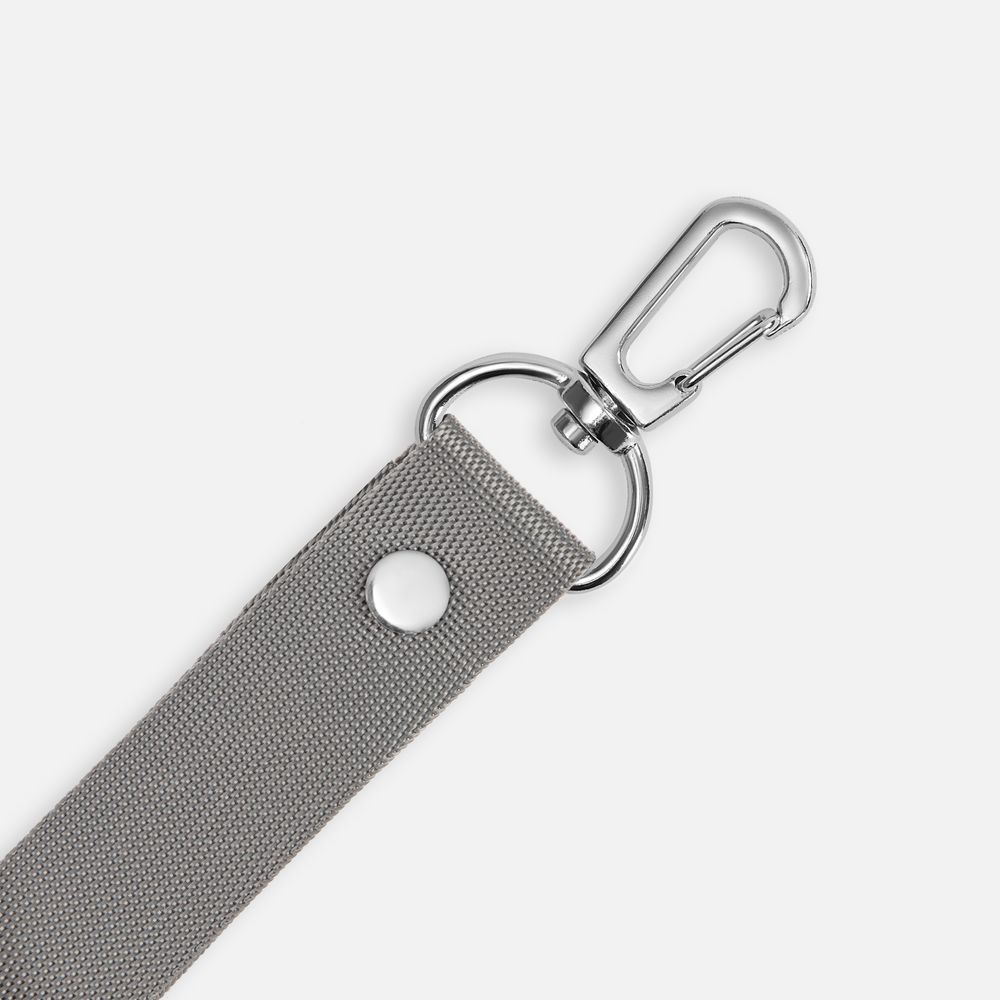 Застежка-карабин Snap hook, M, серебристая (хром) 2