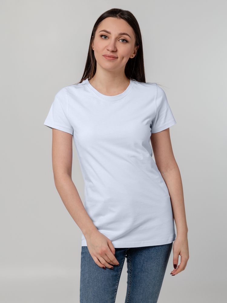 Футболка женская T-bolka Stretch Lady, белая (холодный оттенок) 5