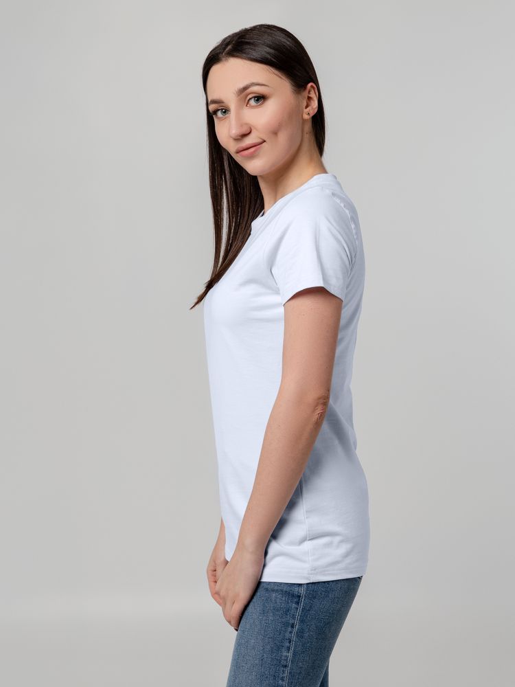 Футболка женская T-bolka Stretch Lady, белая (холодный оттенок) 6