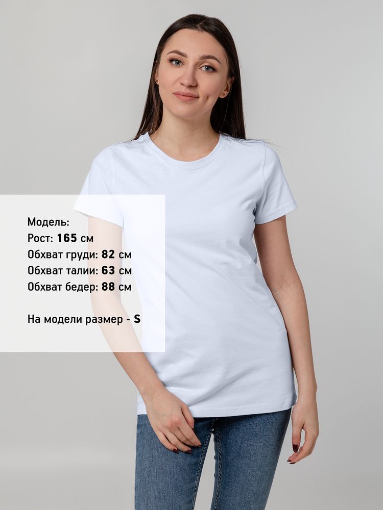 Футболка женская T-bolka Stretch Lady, белая (холодный оттенок) 4